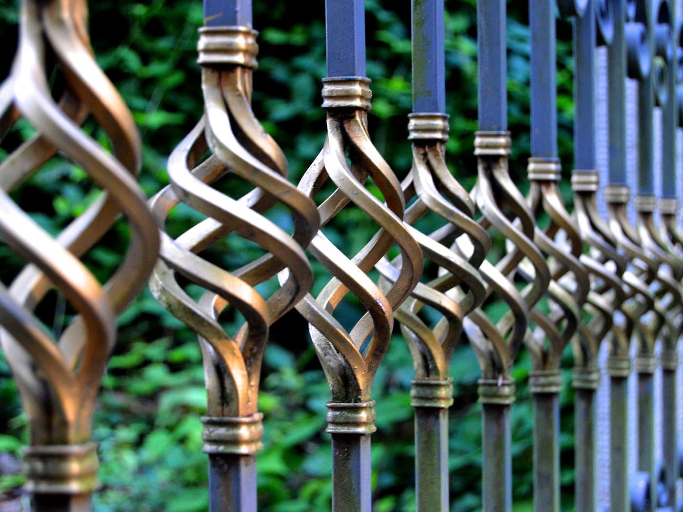 Ornamental iron gate